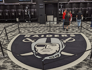 Allegiant Stadium locker room